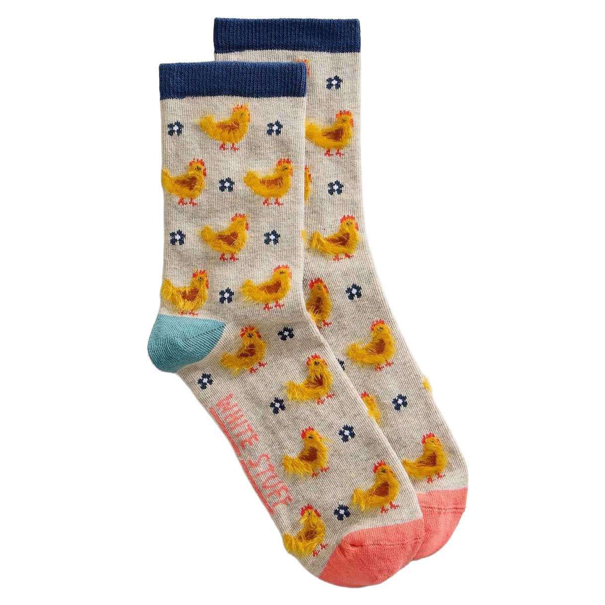 White Stuff Fluffy Chicken Ankle Sock